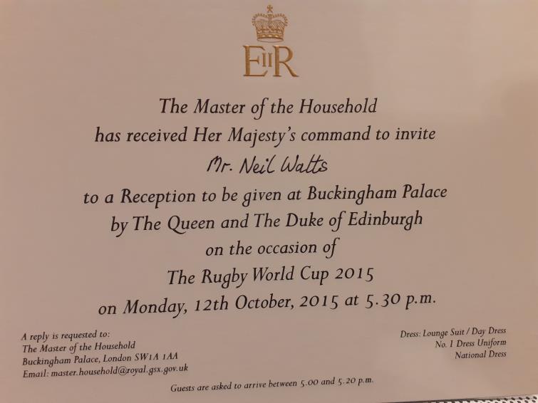 Invitation to Buckingham Palace